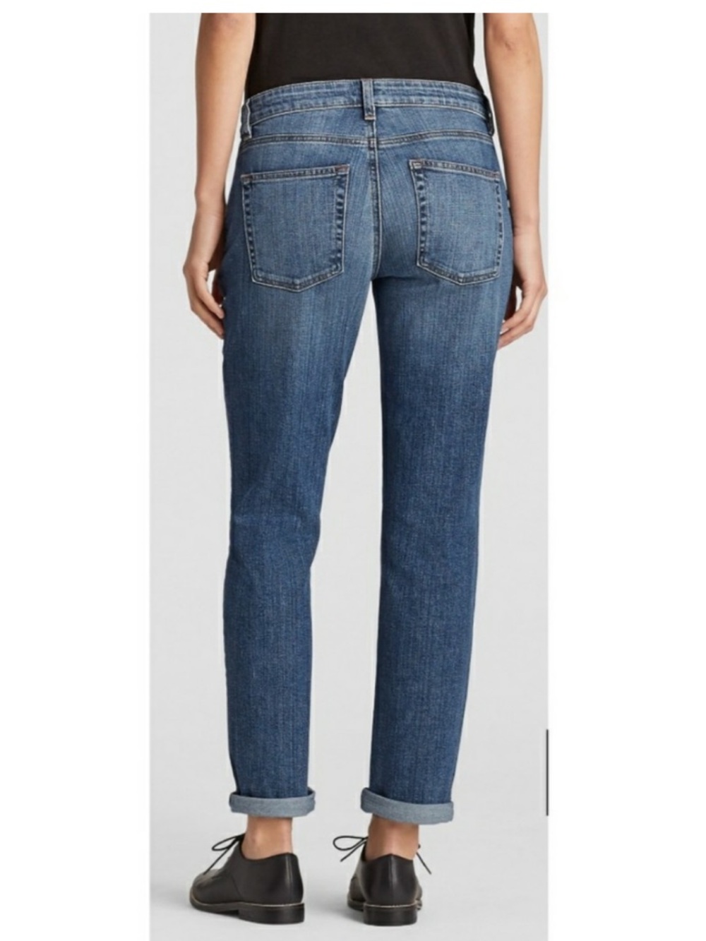 NWOT Eileen Fisher “Boyfriend Jean” Organic Cotton Size:14 - Picture 4 of 14